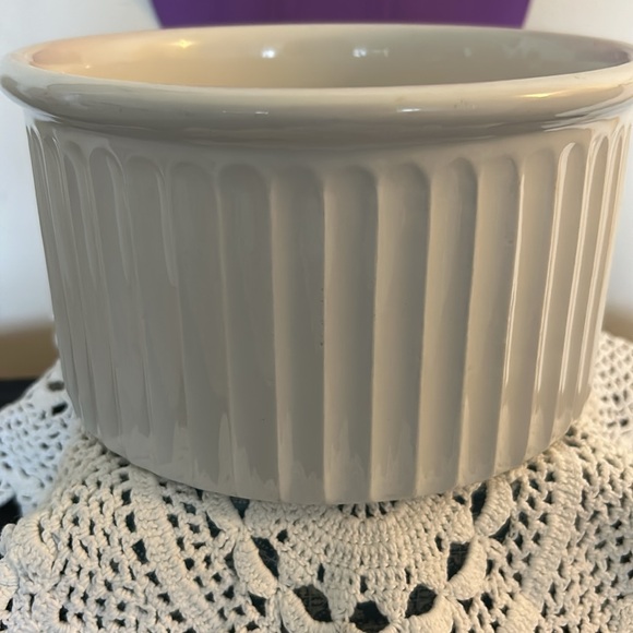 PORTMEIRION POTTERY Ribbed Casserole Bowl/Dish Made In England-Vintage - Picture 3 of 7